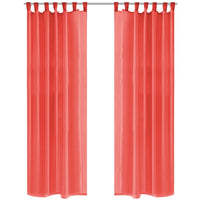 Thumbnail for Voile-Gardinen 2 Stk. 140 x 245 cm Rot