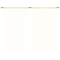 Thumbnail for Fadenvorhänge 2 Stk. 140 x 250 cm Cremefarben