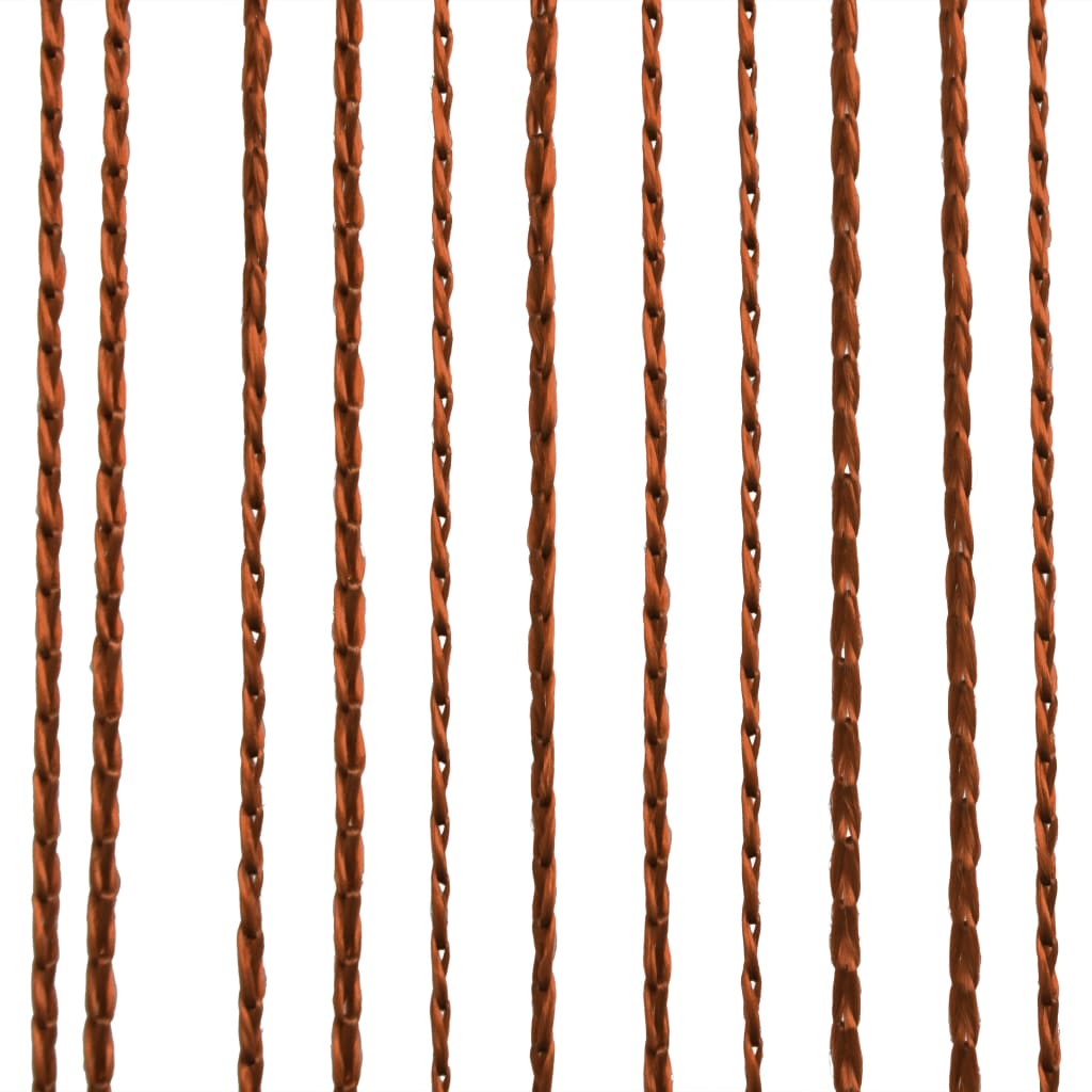 Fadenvorhänge 2 Stk. 140 x 250 cm Braun