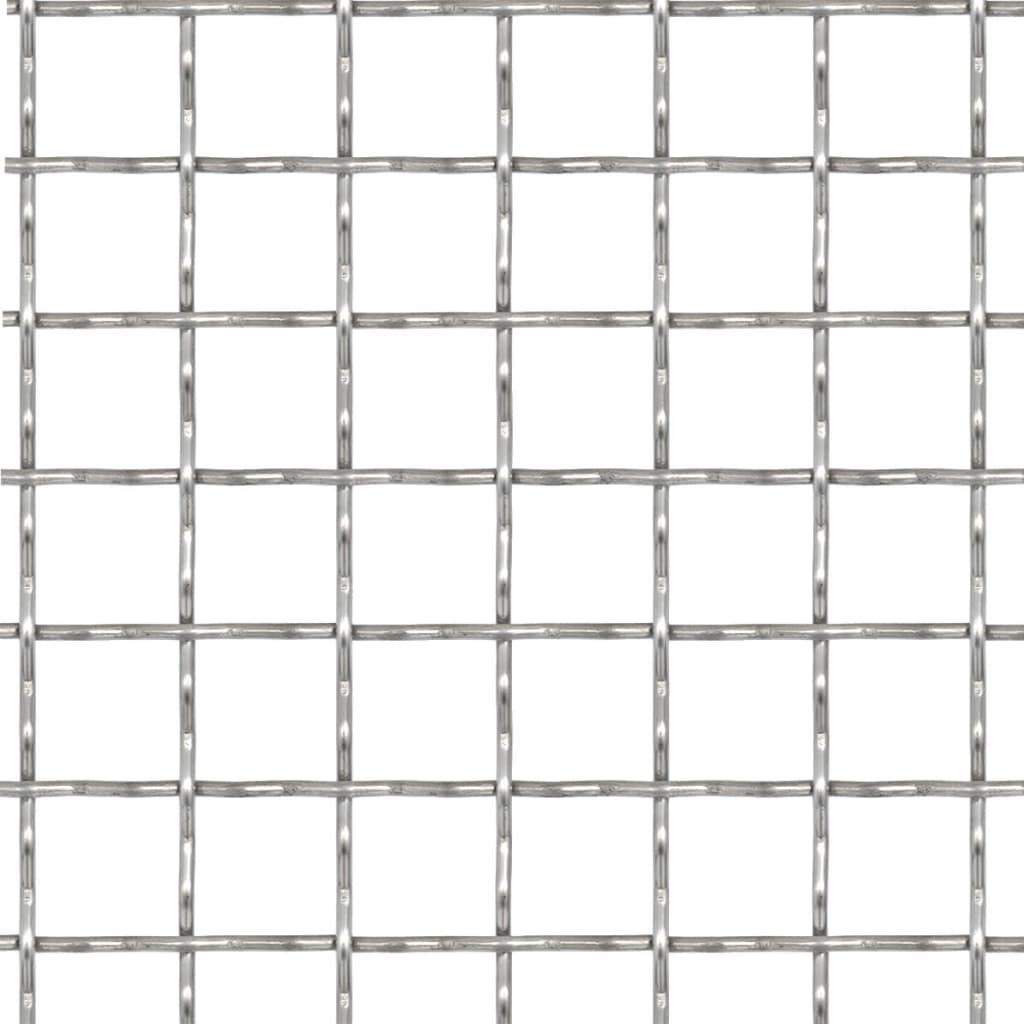 Wellengitter Edelstahl 50×50 cm 11×11×2 mm