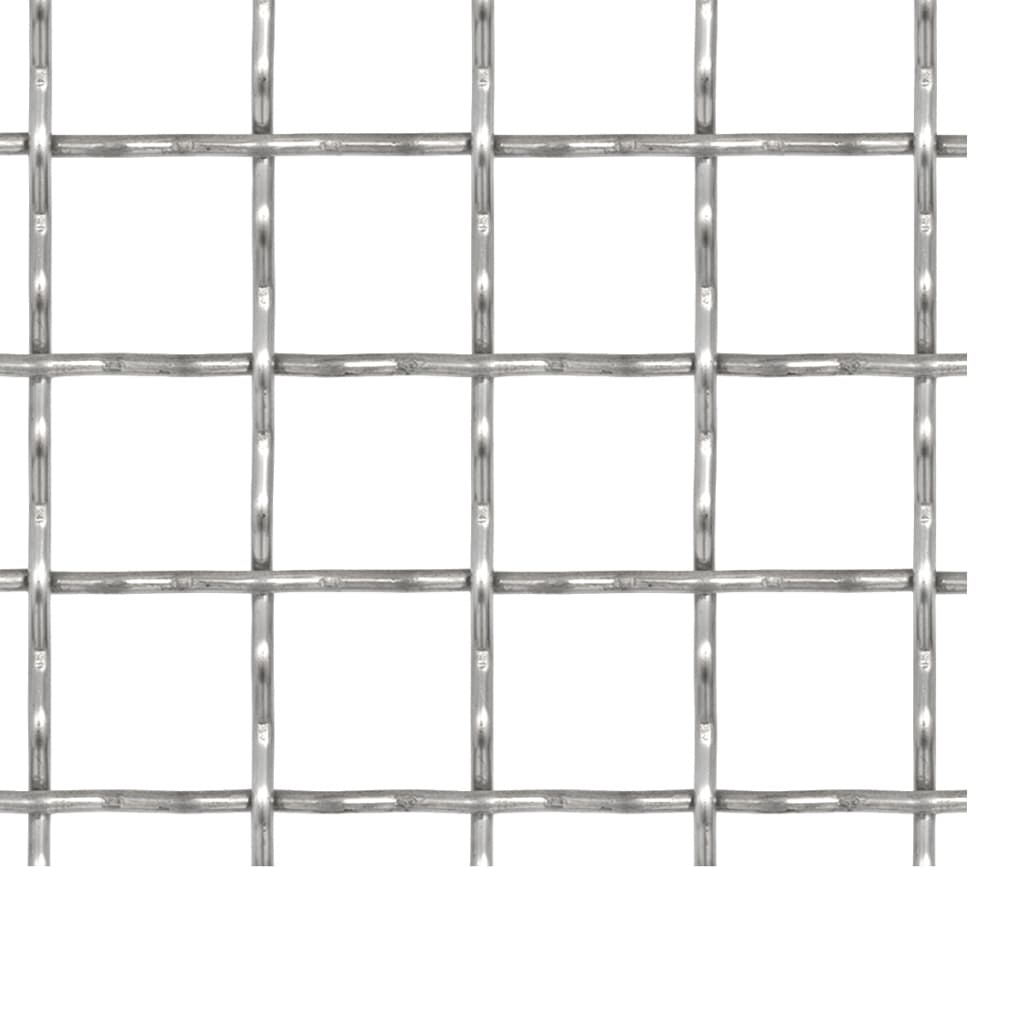 Wellengitter Edelstahl 50×50 cm 21×21×2,5 mm