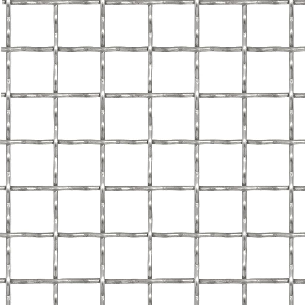 Wellengitter Edelstahl 100x85 cm 21x21x2,5 mm