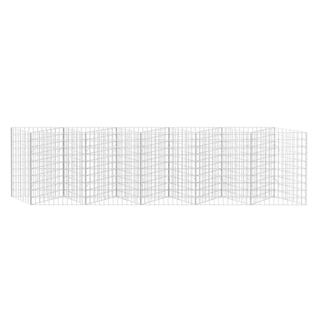 Gabionenkorb Pflanzkasten Gemüse-Hochbeet Stahl 300×30×100 cm