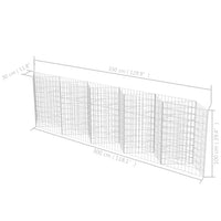 Thumbnail for Gabionenkorb Pflanzkasten Gemüse-Hochbeet Stahl 300×30×100 cm