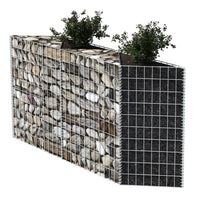 Thumbnail for Gabionenkorb Pflanzkasten Gemüse-Hochbeet Stahl 120×30×100 cm