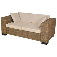 Thumbnail for 7-tlg. 2-Sitzer Sofa Set Echtes Rattan