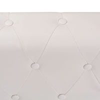 Thumbnail for Chesterfield Ecksofa 6-Sitzer Kunstleder Weiß