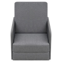 Thumbnail for Ausziehbarer Schlafsessel Hellgrau Stoff
