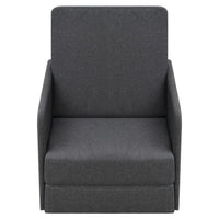 Thumbnail for Ausziehbarer Schlafsessel Dunkelgrau Stoff