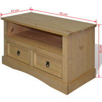 Thumbnail for TV-Schrank Mexiko-Stil Kiefernholz 91x43x56 cm