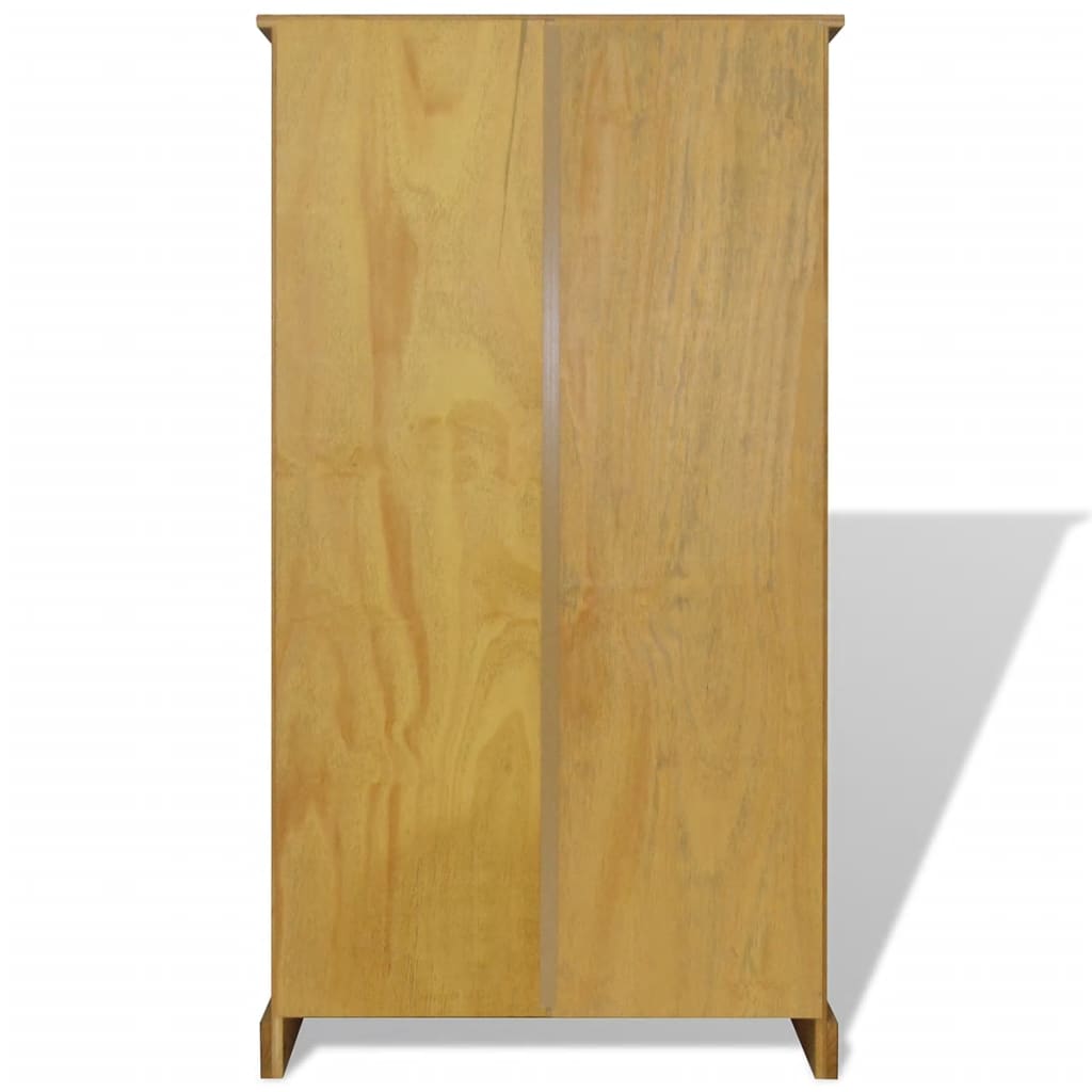 Bücherregal mit 4 Böden Mexiko-Stil Kiefer Corona 81x29x150 cm