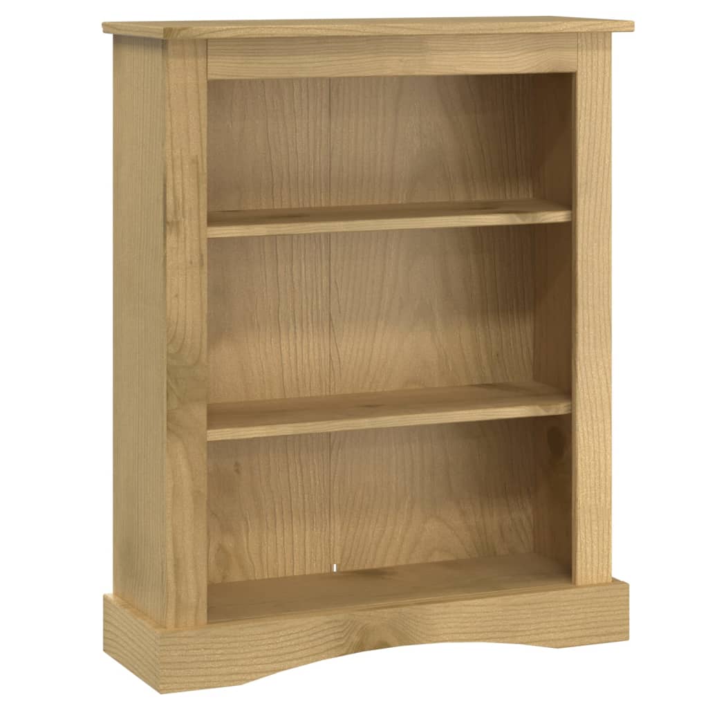 Bücherschrank 3 Fächer Mexiko-Stil Kiefernholz 81x29x100 cm