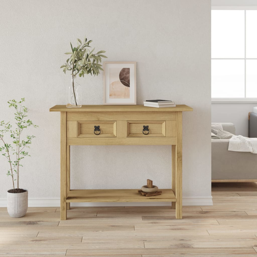 Konsolentisch im Mexiko-Stil Kiefer Massiv Corona 90x34,5x73 cm