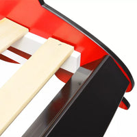 Thumbnail for Kinderbett mit LED im Rennwagen-Design 90 x 200 cm Rot
