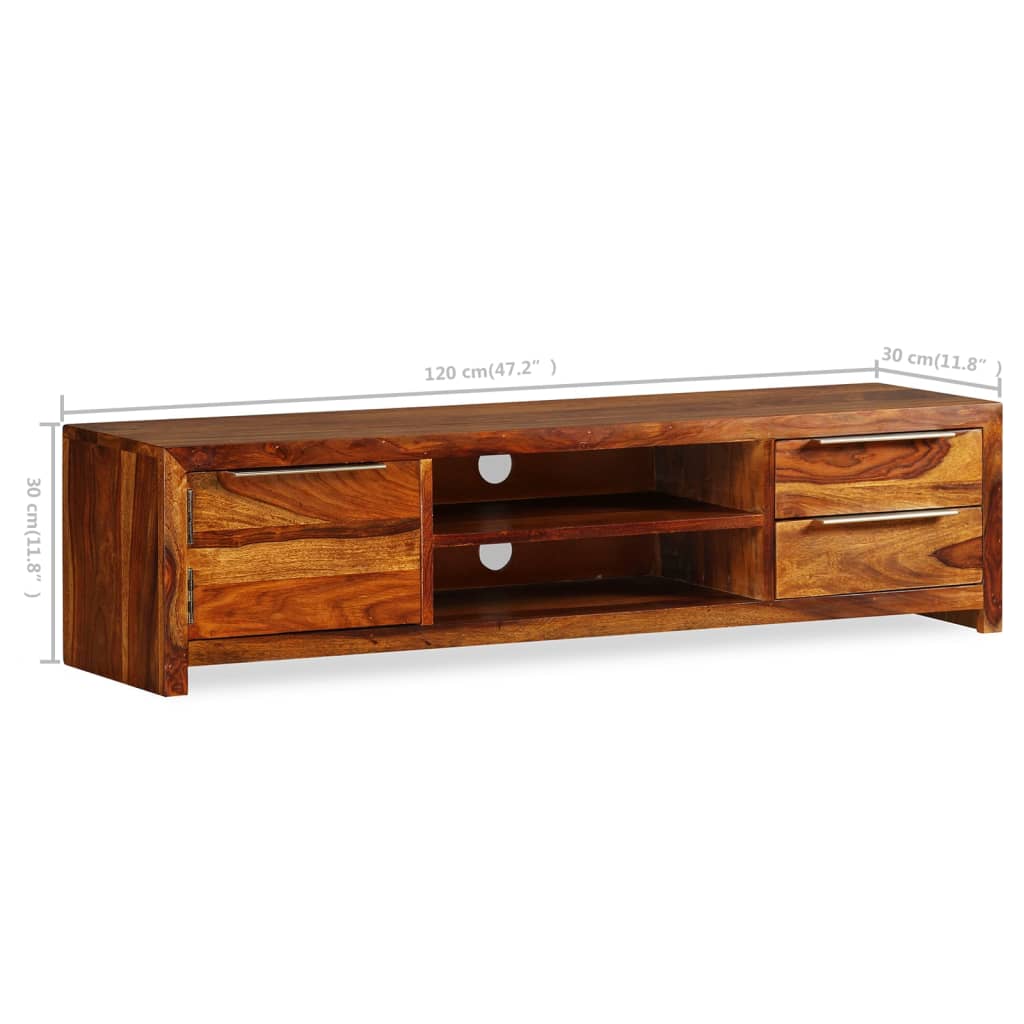 TV-Schrank 120 x 30 x 30 cm Massivholz