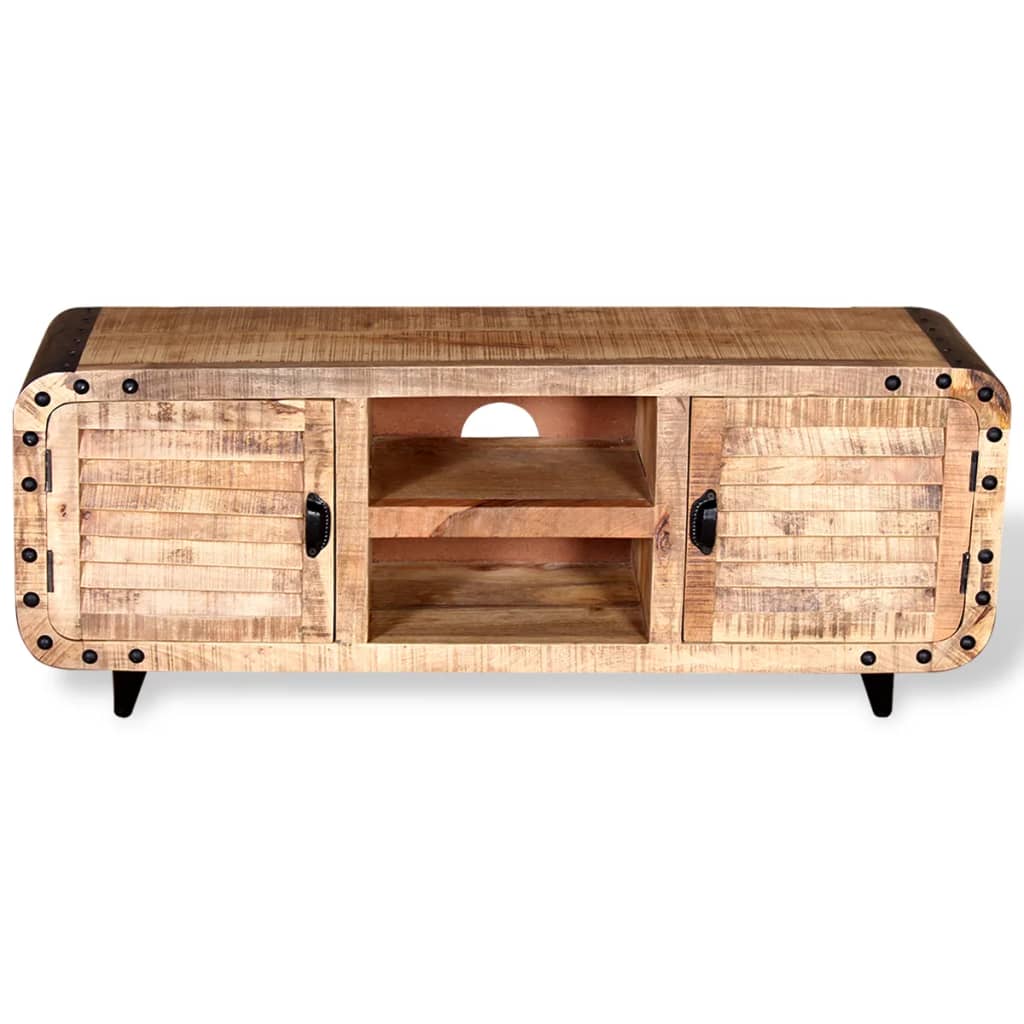 TV-Schrank Raues Mangoholz 120 x 30 x 50 cm