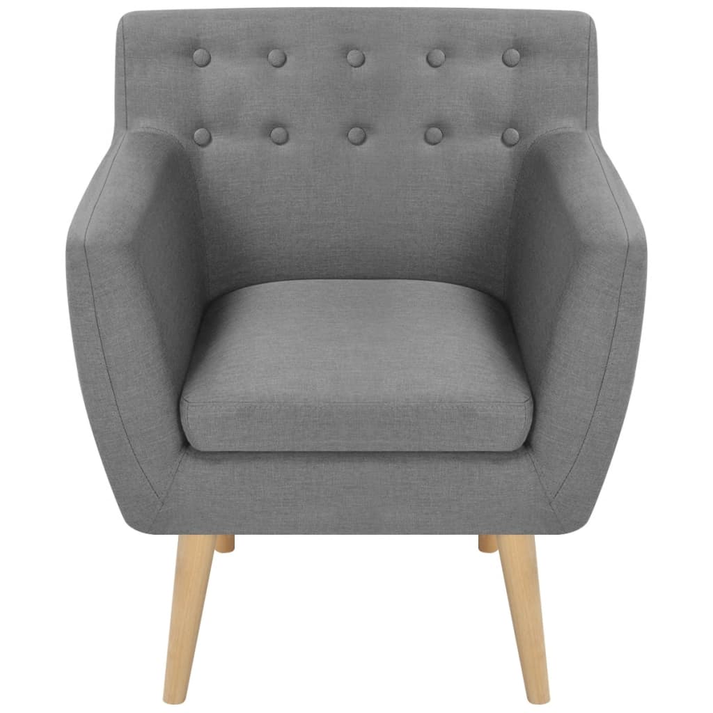 Sessel Hellgrau Stoff