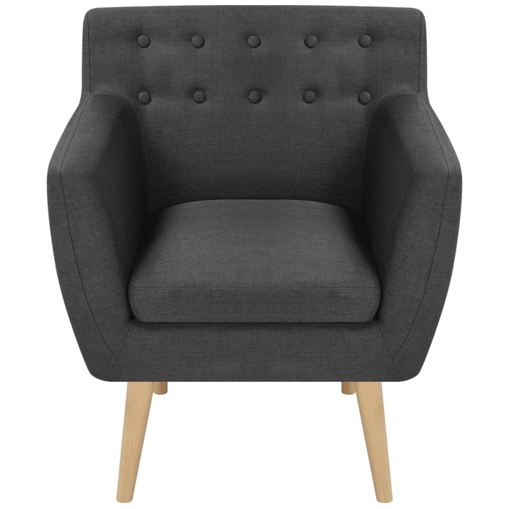 Sessel Dunkelgrau Stoff