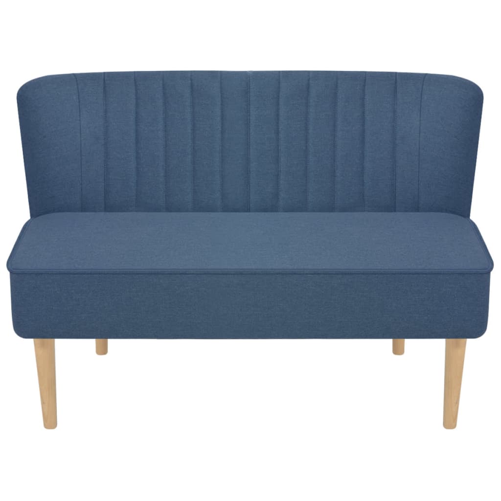 Sofa Stoff 117 x 55,5 x 77 cm Blau