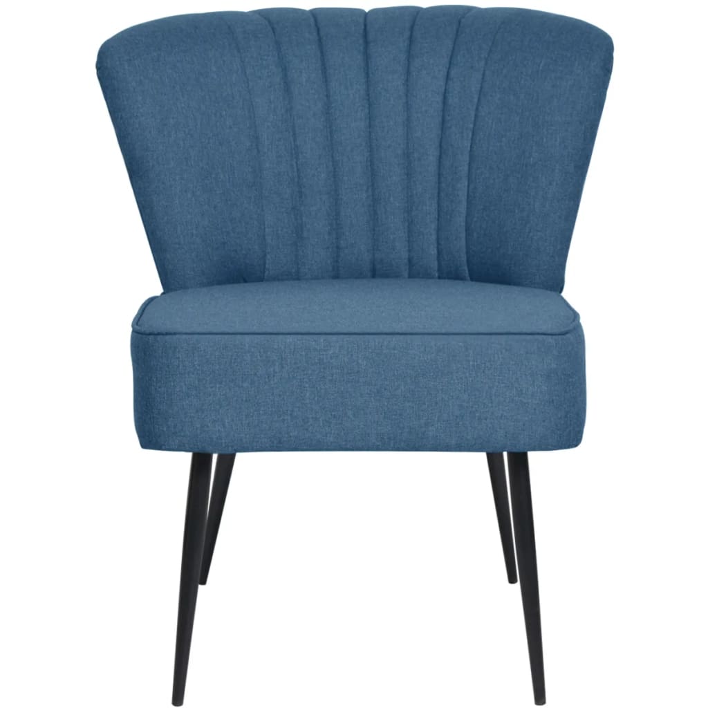 Cocktailstuhl Blau Stoff
