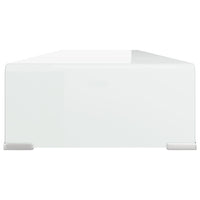 Thumbnail for TV-Tisch/Bildschirmerhöhung Glas Weiß 90x30x13 cm