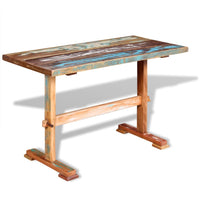 Thumbnail for Esstisch mit Holz-Untergestell Altholz Massiv 120x58x78 cm