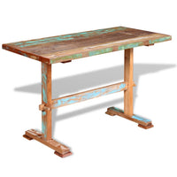 Thumbnail for Esstisch mit Holz-Untergestell Altholz Massiv 120x58x78 cm