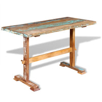 Thumbnail for Esstisch mit Holz-Untergestell Altholz Massiv 120x58x78 cm