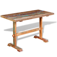 Thumbnail for Esstisch mit Holz-Untergestell Altholz Massiv 120x58x78 cm