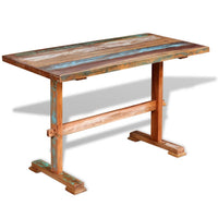 Thumbnail for Esstisch mit Holz-Untergestell Altholz Massiv 120x58x78 cm