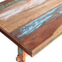 Thumbnail for Esstisch mit Holz-Untergestell Altholz Massiv 120x58x78 cm