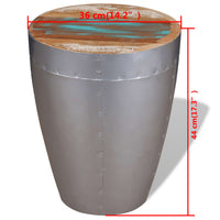 Thumbnail for Sitzhocker im Retro-Industrie-Design Altholz