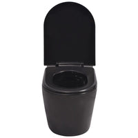 Thumbnail for Wandmontierte Toilette Keramik Schwarz