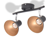 Thumbnail for Deckenlampe für 2 Glühbirnen E27 Schwarz und Gold