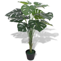 Thumbnail for Künstliche Monstera Fensterblatt mit Topf 70 cm Grün