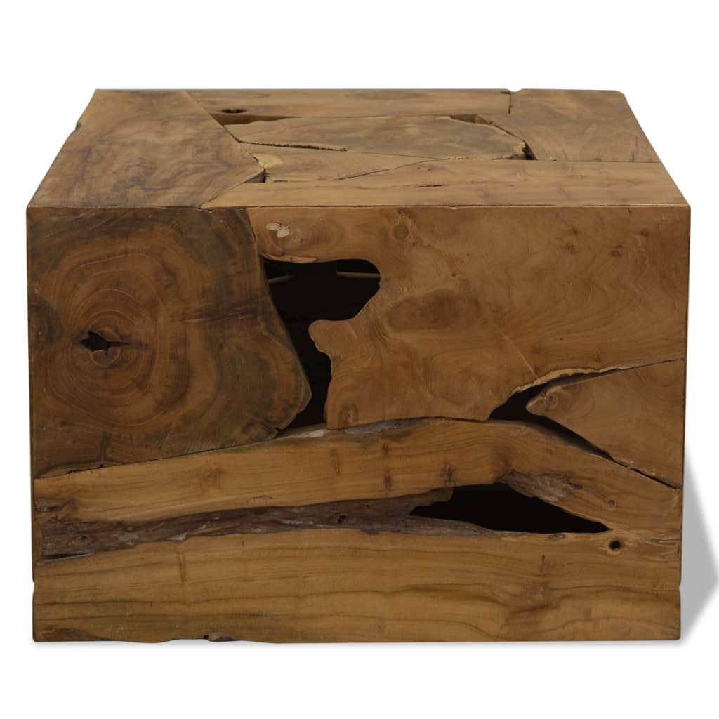 Couchtisch Echtholz 50 x 50 x 35 Braun