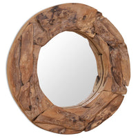 Thumbnail for Dekorativer Spiegel Teak 60 cm Rund