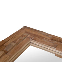 Thumbnail for Dekorativer Spiegel Teak 90 x 60 cm Rechteckig