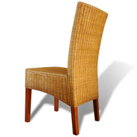 Thumbnail for Esszimmerstühle 6 Stk. Natur Rattan Braun