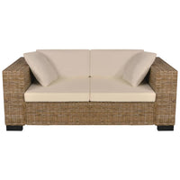 Thumbnail for Sofa-Set 2-Sitzer und 3-Sitzer Echtes Rattan
