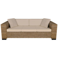 Thumbnail for Sofa-Set 2-Sitzer und 3-Sitzer Echtes Rattan