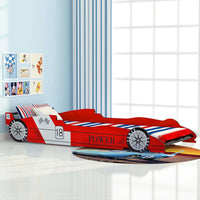 Thumbnail for Rennwagen-Bett 90x200 cm Rot