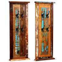 Thumbnail for Wandgarderobe 2 Stk. Altholz Massiv 38x100 cm