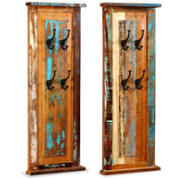 Thumbnail for Wandgarderobe 2 Stk. Altholz Massiv 38x100 cm