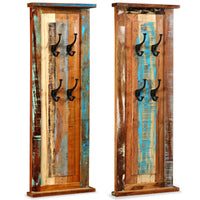 Thumbnail for Wandgarderobe 2 Stk. Altholz Massiv 38x100 cm