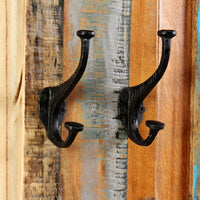 Thumbnail for Wandgarderobe 2 Stk. Altholz Massiv 38x100 cm