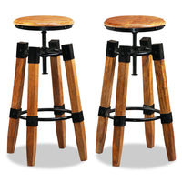 Thumbnail for Barhocker 2 Stk. Mango Massivholz