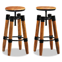 Thumbnail for Barhocker 2 Stk. Mango Massivholz