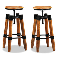 Thumbnail for Barhocker 2 Stk. Mango Massivholz