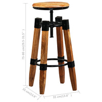 Thumbnail for Barhocker 2 Stk. Mango Massivholz